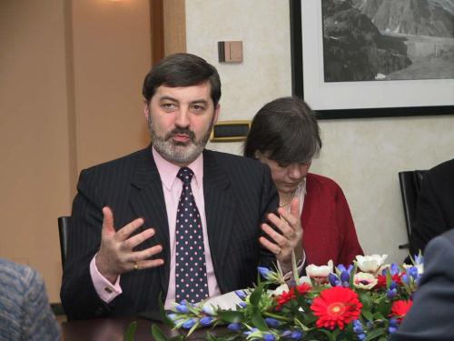 Il Presidente dell'Assemblea dell'Irlanda del Nord, Lord Alderdice
