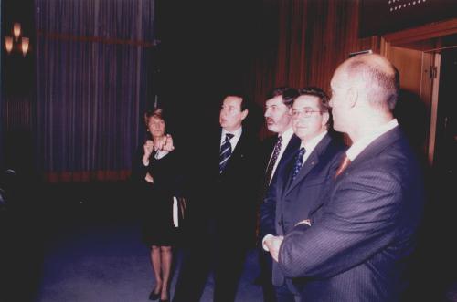 La visita all'aula del Consiglio