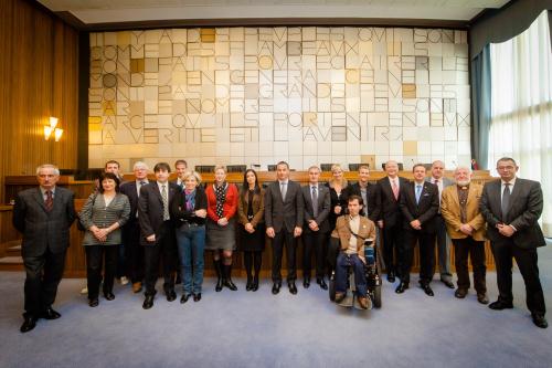 Foto di gruppo del «Comité mixte» 