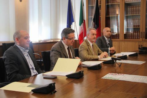 La conferenza stampa di presentazione dell'iniziativa che si è svolta a Palazzo regionale il 6 maggio 2016