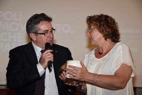Il Presidente Viérin insieme ad Alessandra Morelli