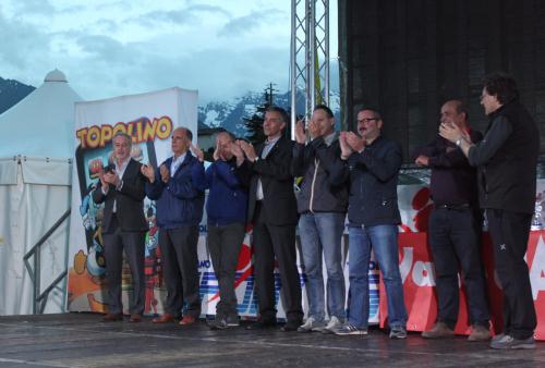 Le autorità presenti al termine dell'evento