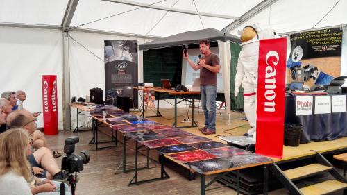 Paolo Calcidese, coordinatore della ricerca all'Osservatorio Astronomico regionale, responsabile per conto della Fondazione C. Fillietroz-ONLUS dell'organizzazione dell'evento. Foto: Albino Carbognani per Fondazione C. Fillietroz-ONLUS