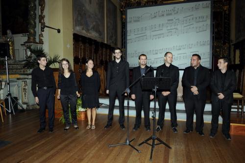 Gli allievi dell'Istituto musicale pareggiato della Valle d'Aosta a fine serata