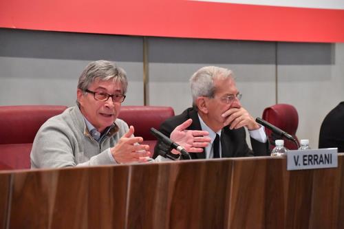 Luciano Violante, Presidente di italiadecide e Vasco Errani, Commissario Straordinario di Governo alla Ricorstruzione delle aree colpite del Terremoto del Centro Italia