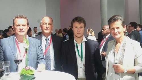 Foto con Jean-Jacques Dalle, rappresentante valdostano al Parlement Francophone des Jeunes