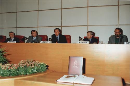 I relatori durante la conferenza di presentazione