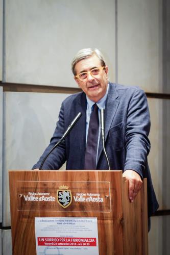 Il Presidente del Consiglio regionale, Antonio Fosson