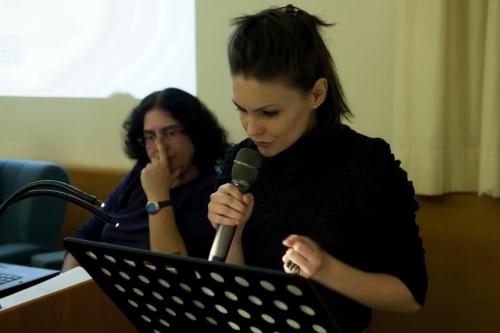 Lettura dei testi premiati da parte dell'attrice Paola Zaramella