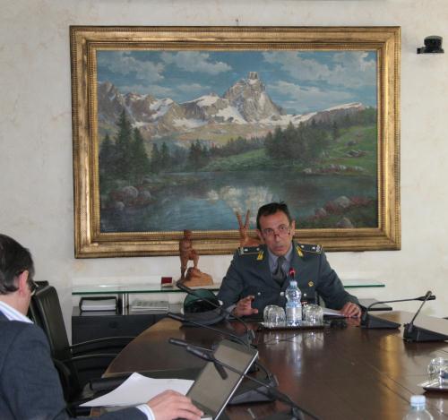 Generale Gustavo Ferrone, Comandante della Guardia di Finanza della Valle d'Aosta