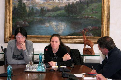 Marika Demaria (al centro), referente dell'Associazione Libera