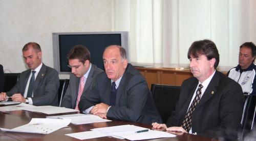 La conferenza stampa relativa all'evento svoltasi ad Aosta il 29 aprile