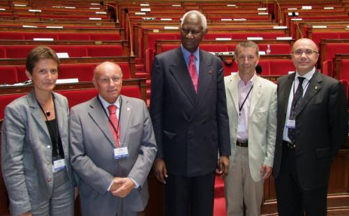 I Consiglieri valdostani con Abdou Diouf, ex Presidente della Repubblica del Senegal e Segretario generale della Francofonia