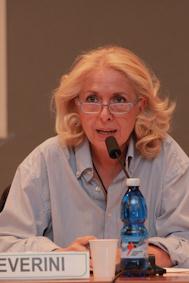 La giornalista Paola Severini, moderatrice dell'incontro