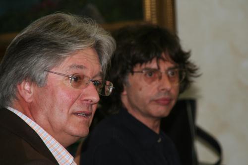 I giornalisti valdostani Piero Minuzzo e Enrico Martinet