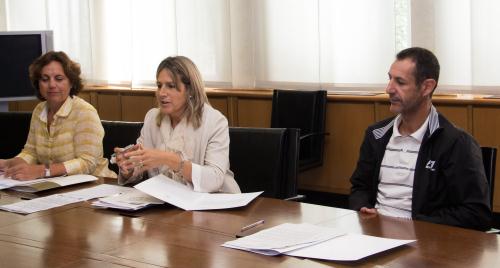 Da sinistra: la referente regionale degli Stati generali delle donne, Stefania Notarpietro, la Consigliera Segretario Chantal Certan e il Presidente di Expo Valle d'Aosta, Claudio Restano