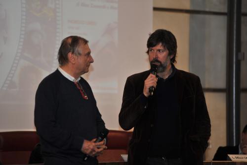 Il Dottor Costa con Luca Delli Carri, giornalista e scrittore, vincitore del premio "Bancarella Sport" con il libro "Gli indisciplinati. Vivere e morire su una Ferrari: cinque storie di giovanni piloti"