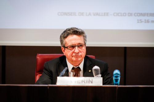 L'introduzione del Presidente del Consiglio, Marco Viérin