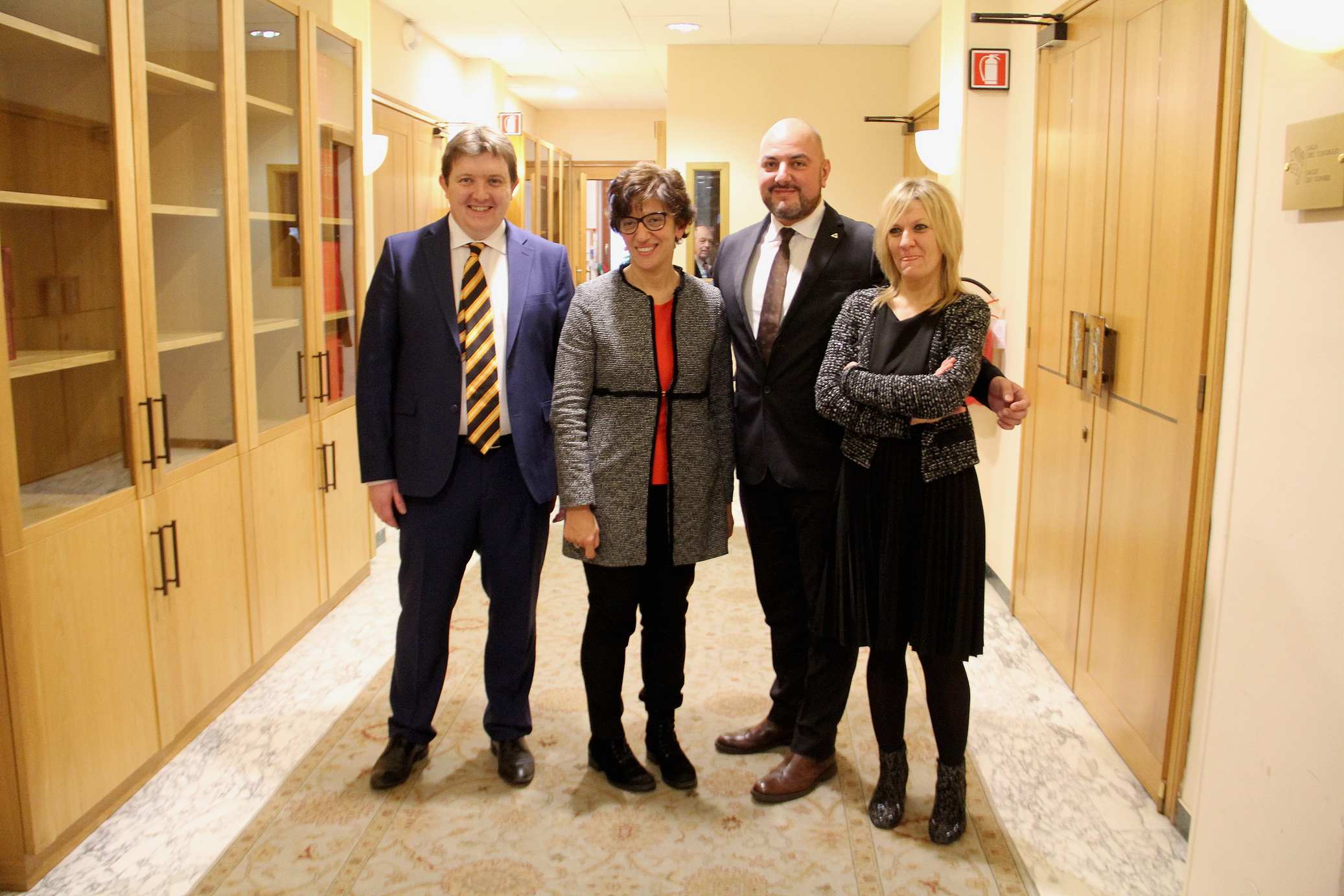 neo Consiglieri Alessia Favre, Carlo Marzi, Luisa Trione e Erik Lavevaz