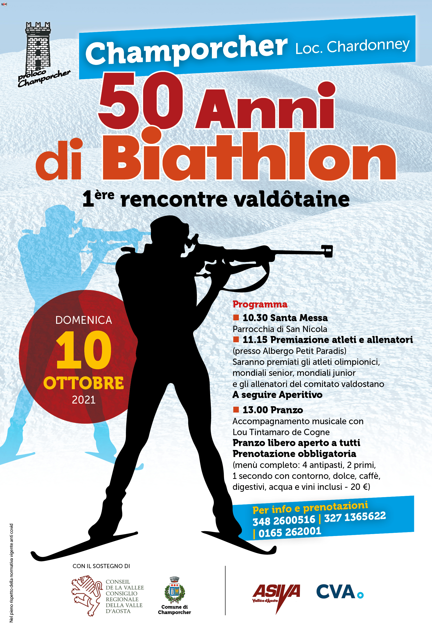 50 anni di biathlon � 1ère rencontre valdôtaine