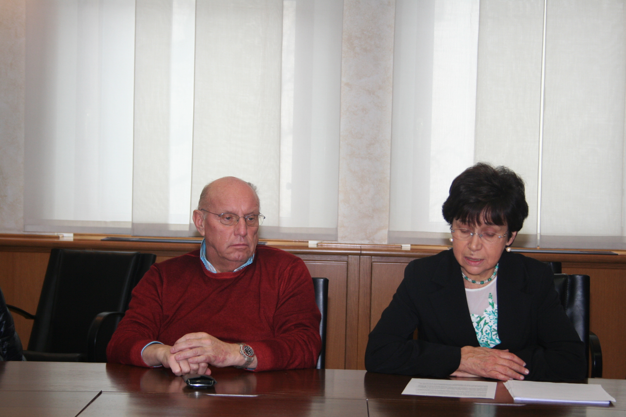 Le President Alberto Cerise et Luciana Blanc Perotto