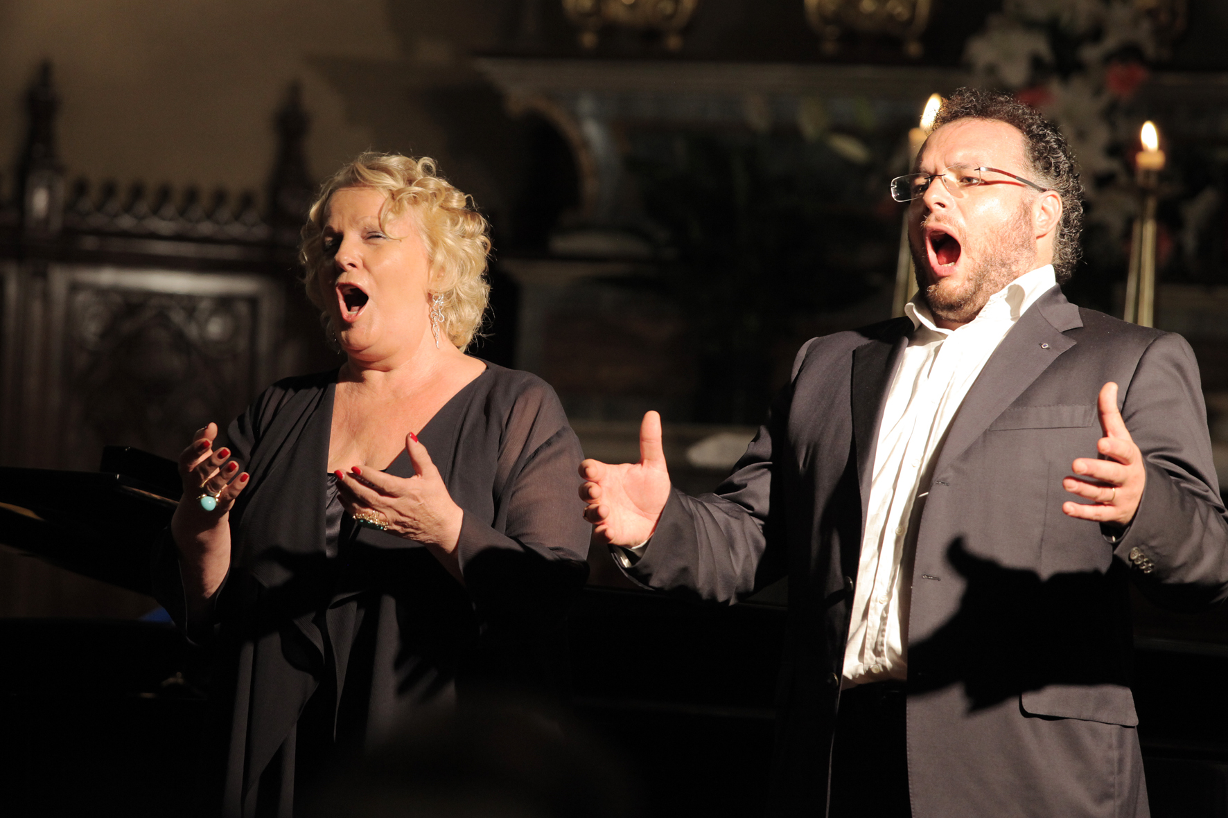 Katia Ricciarelli e Francesco Zingariello