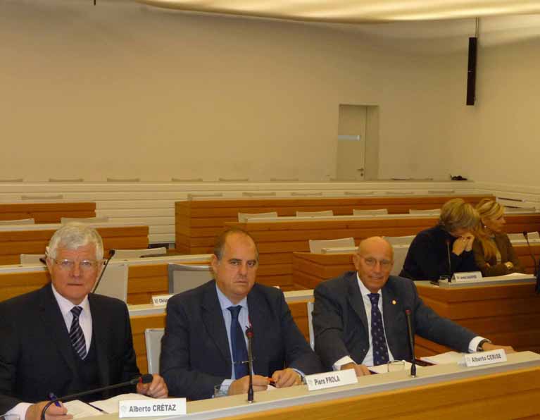 La delegation du Conseil de la Vallee
