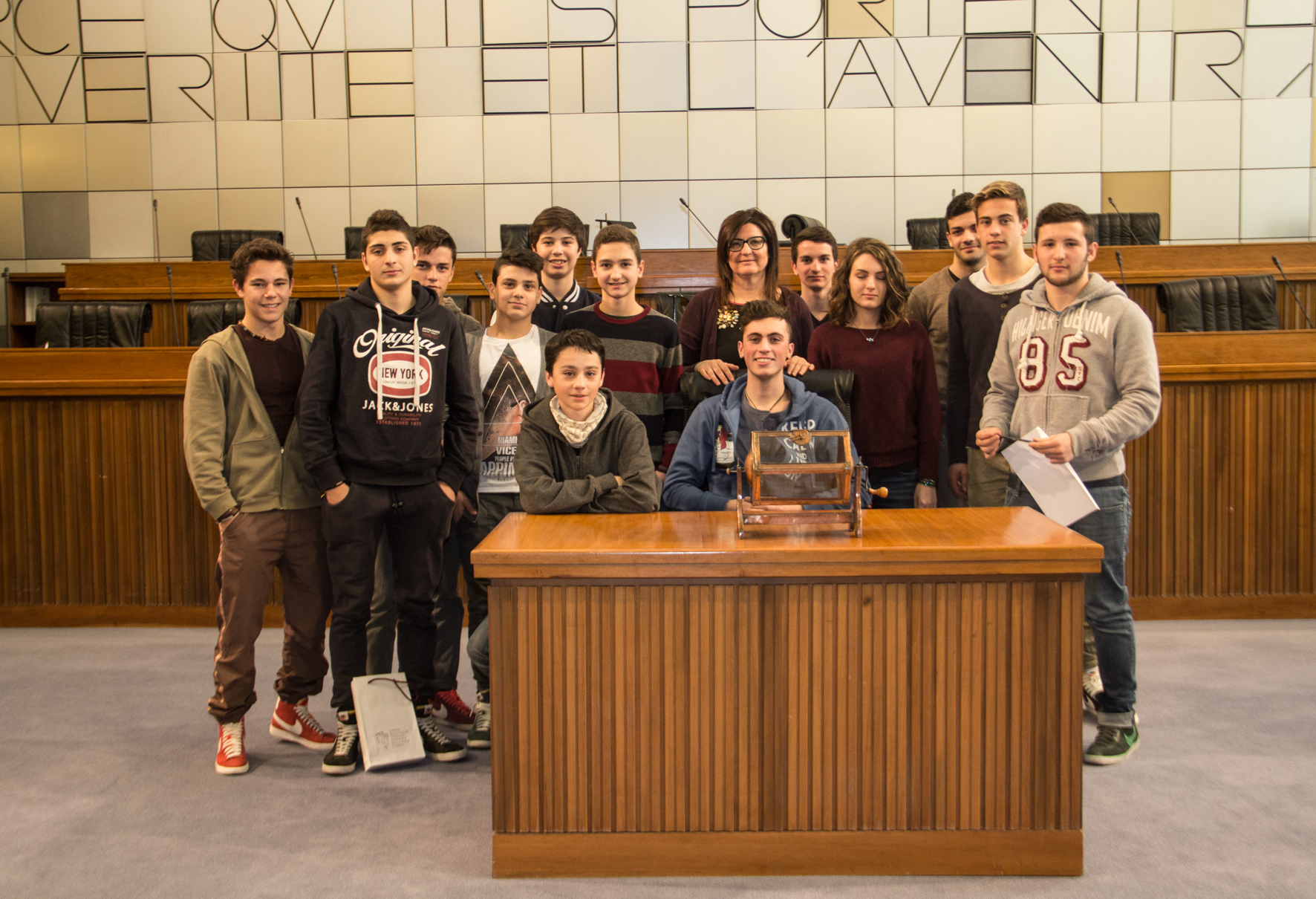 classe 2A CAT dell'Istituto tecnico del settore tecnologico di Aosta