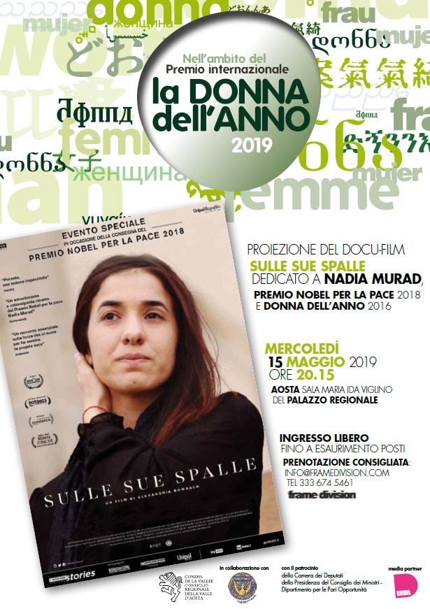  proiezione del docu-film "Sulle sue spalle" dedicato a Nadia Murad