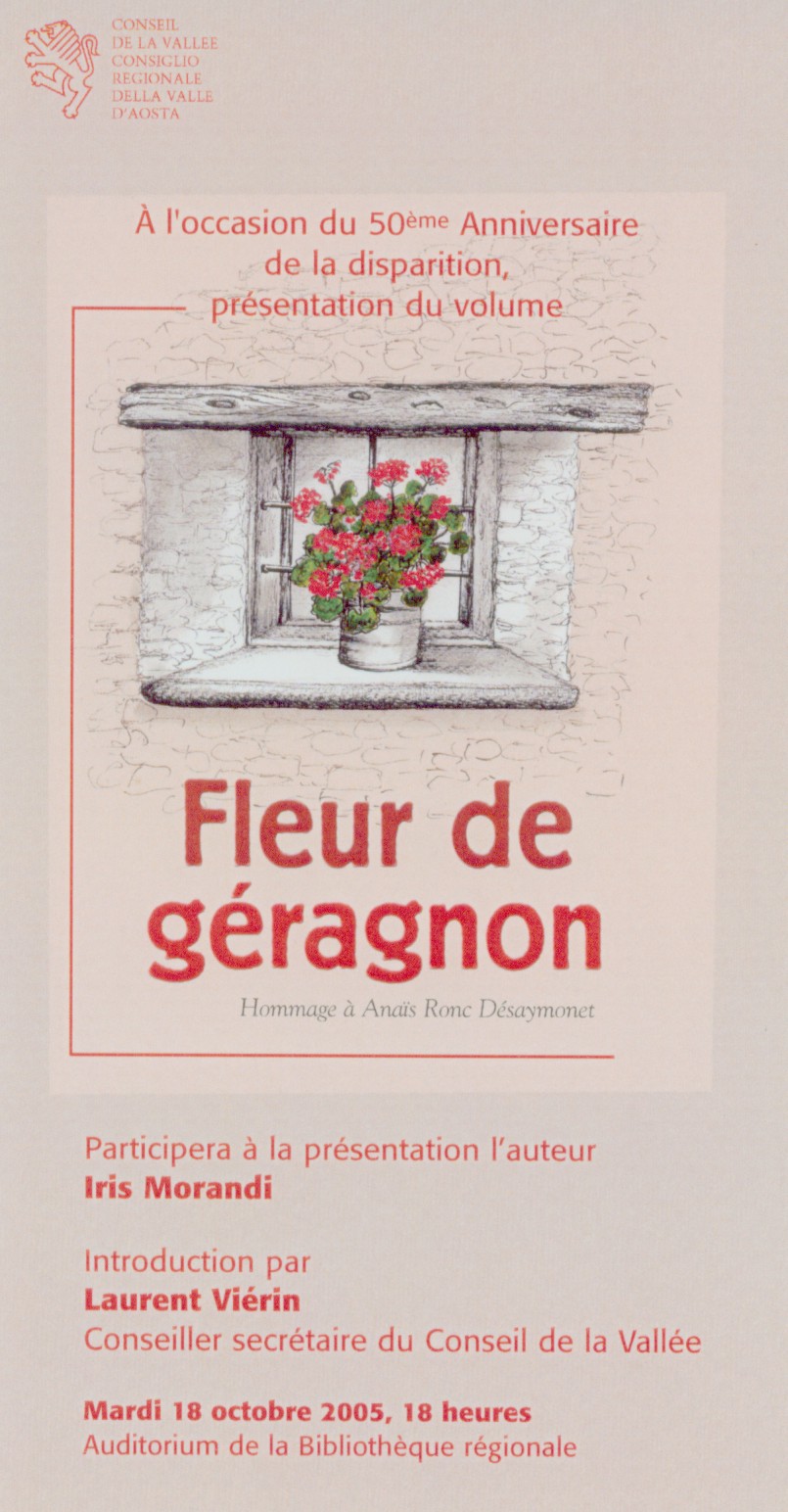 Présentation de louvrage FLEUR DE GERAGNON
