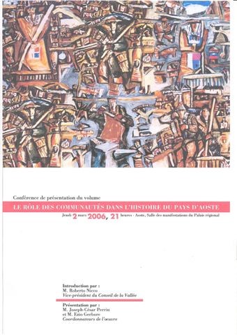 Présentation du livre "Le rôle des communautés dans l'histoire du pays d'Aoste"