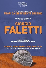 Présentation du livre FUORI DA UN EVIDENTE DESTINO de Giorgio FALETTI