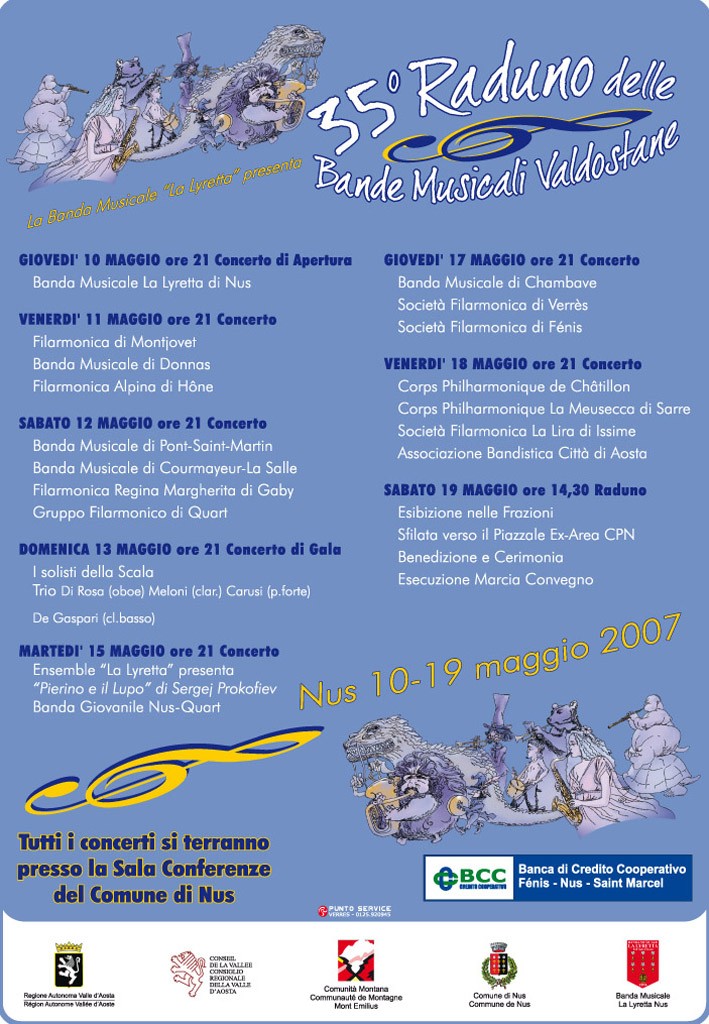 35e Rassemblement annuel des fanfares valdôtaines