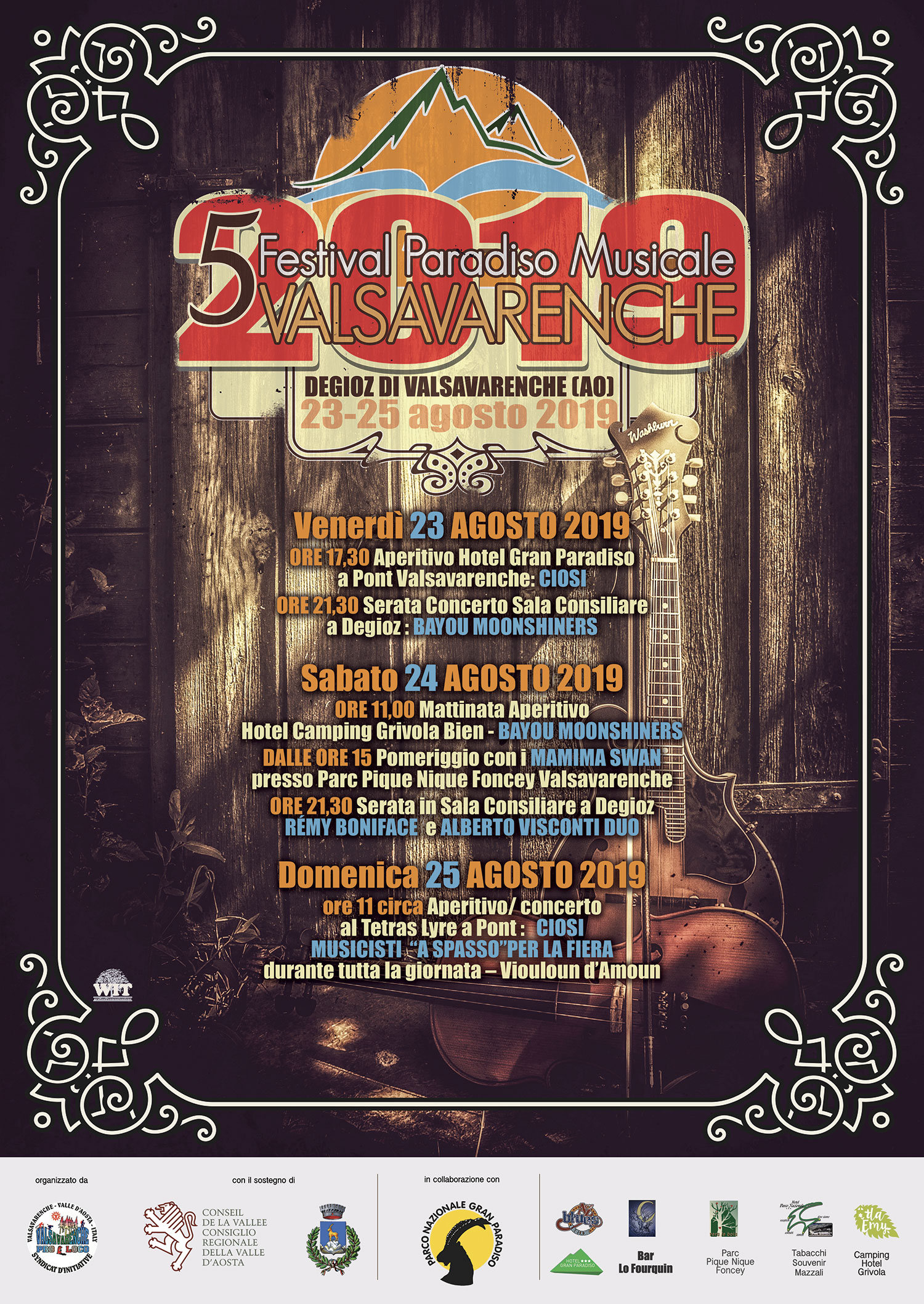 Festival Paradiso Musicale - affiche 2019