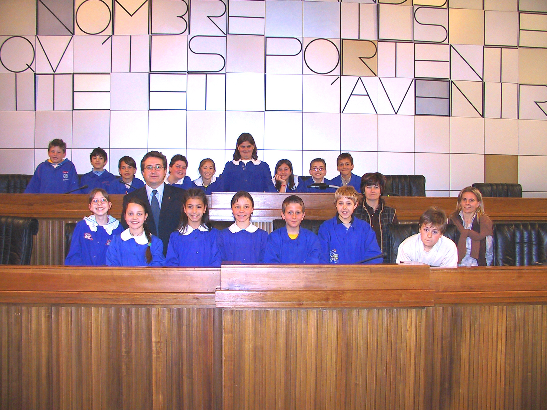 visite de la 5ème élémentaire de l'école de Pollein