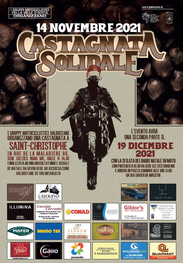 affiche castagnata solidale