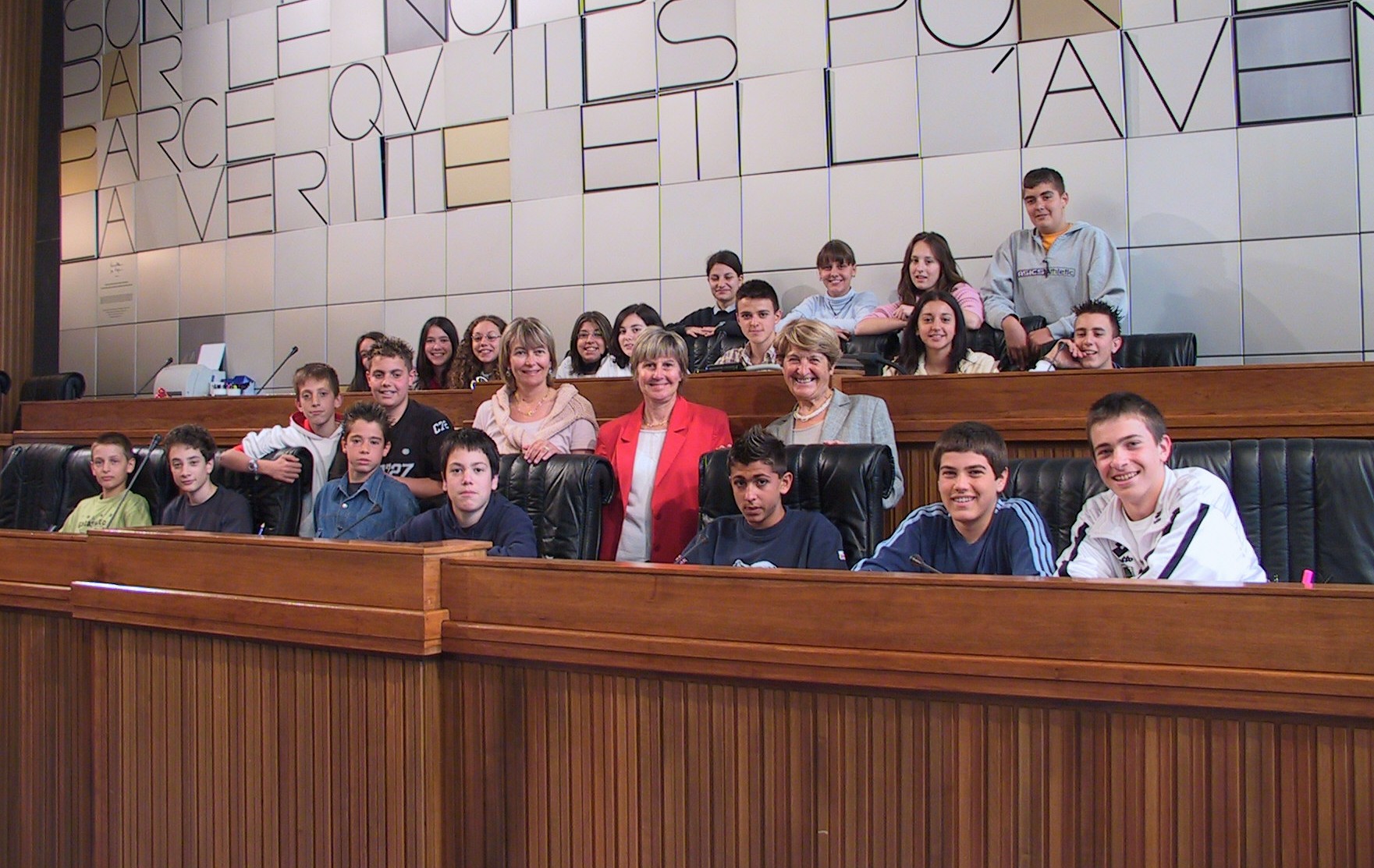 visite de la 3ème moyenne A de l'Institution scolaire Aoste V