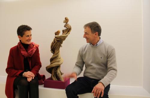 La Conseillère Patrizia Morelli avec Donato Savin