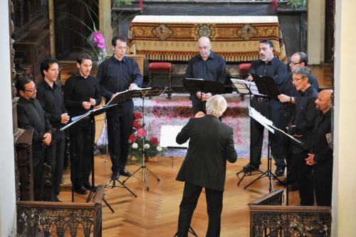 L'Ensemble Odhecaton pendant l'exhibition