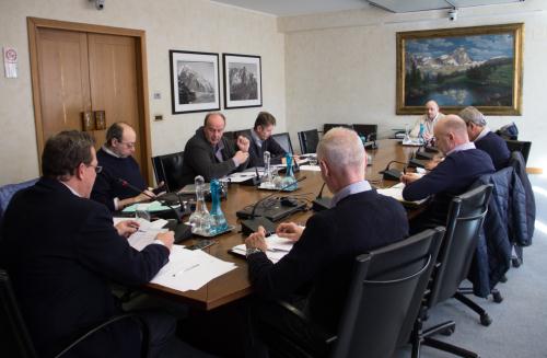 La réunion présidée par le Conseiller Alessandro Nogara