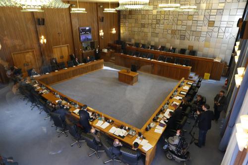 La Salle du Conseil au début de la matinée
