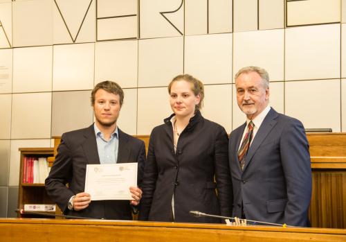 Le Président Andrea Rosset avec les participants
