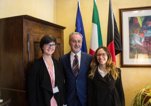 Les stagistes Elisa Pellissier (à gauche) et Roberta Sapegno (à droite)