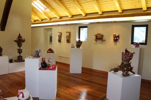 La salle de l'expo du Château de Bosses