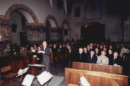 Avec le Directeur du Choeur