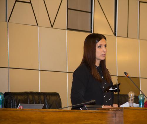 Le Président du Conseil de la Vallée, Emily Rini