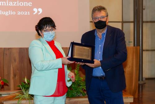 Un moment de la cérémonie avec le Vice-Président du Conseil de la Vallée, Aurelio Marguerettaz