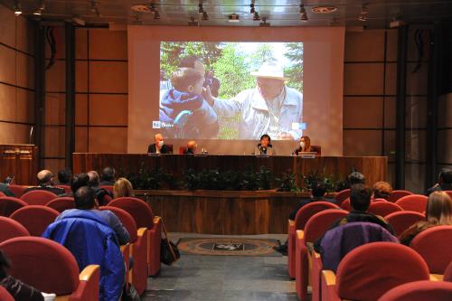 Un moment pendant la projection du film