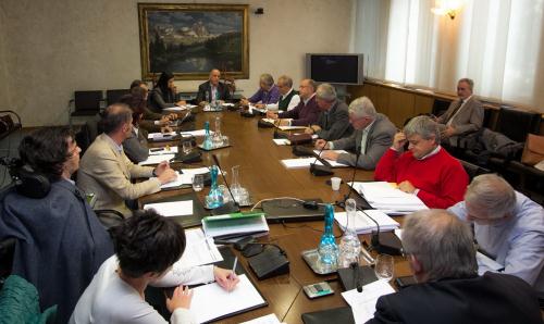 La Commission pendant les travaux