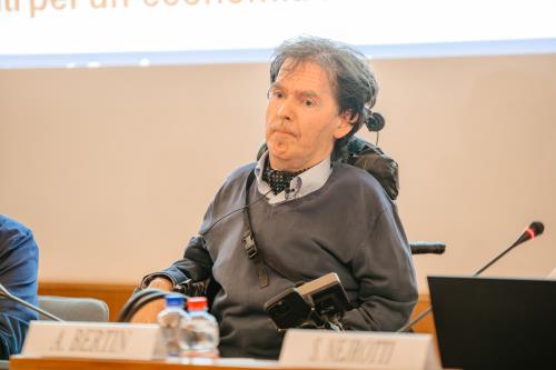 Le Président du Conseil de la Vallée, Alberto Bertin. 